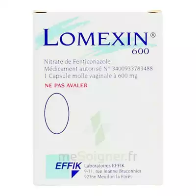 Lomexin 600 Mg Caps Molle Vaginale Plq/1 à MULHOUSE