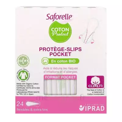 Saforelle Coton Protect Protège-slip Pocket B/24 à MULHOUSE